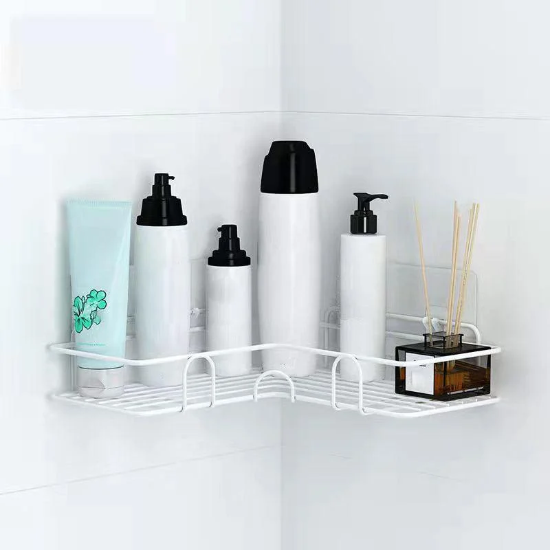 Modern Bath Hardware Set Adhesive Mount Bathroom Hardware Set with Bath Shelf -Bathlova