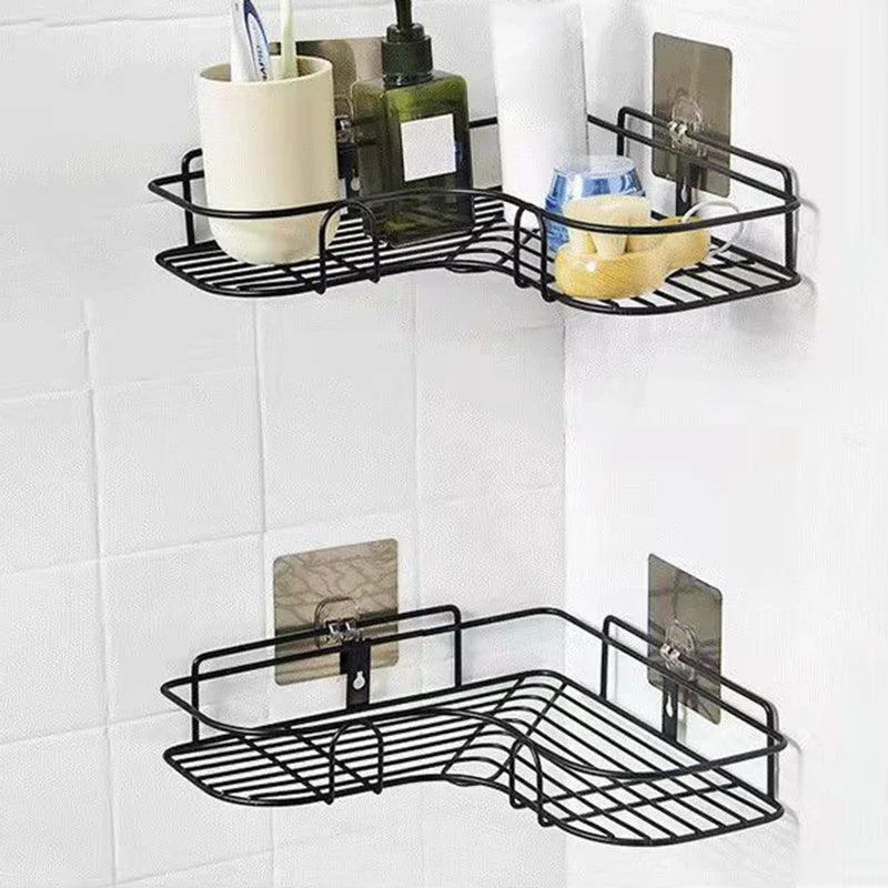 Modern Bath Hardware Set Adhesive Mount Bathroom Hardware Set with Bath Shelf -Bathlova