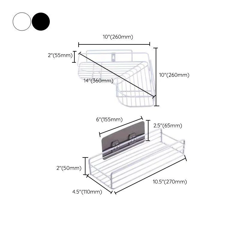 Modern Bath Hardware Set Adhesive Mount Bathroom Hardware Set with Bath Shelf -Bathlova