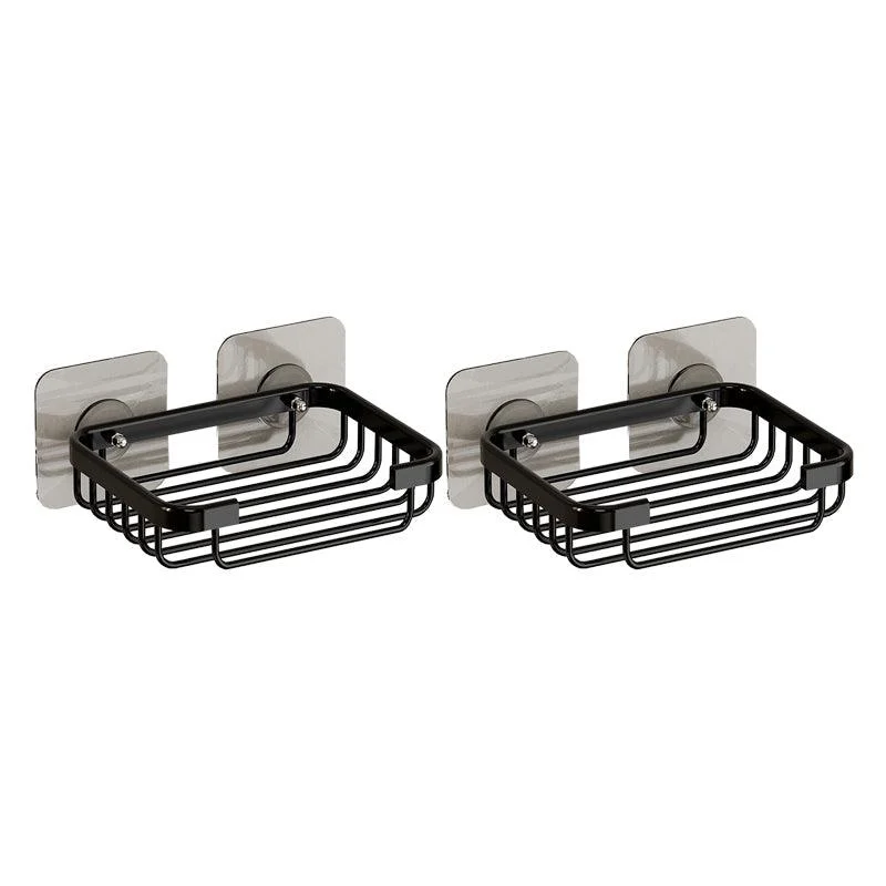 Modern Bath Hardware Set Bath Shelf Black/Silver/Grey Bathroom Hardware Set -Bathlova