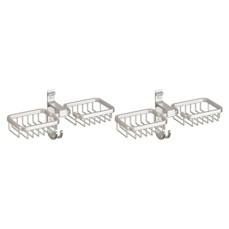 Modern Bath Hardware Set Bath Shelf Black/Silver/Grey Bathroom Hardware Set -Bathlova