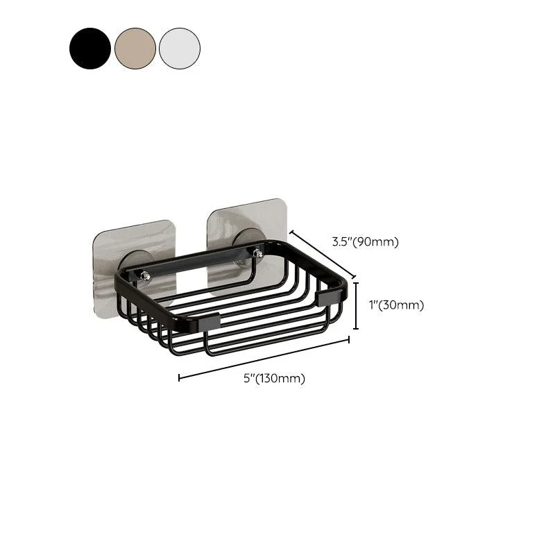 Modern Bath Hardware Set Bath Shelf Black/Silver/Grey Bathroom Hardware Set -Bathlova