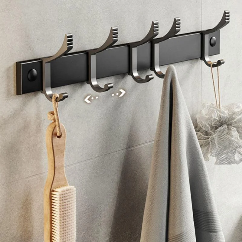 Modern Bath Hardware Set Black Bath Shelf Paper Holder Bathroom Accessory Kit -Bathlova