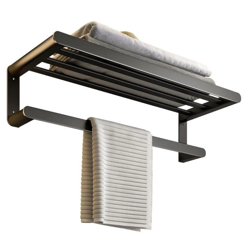 Modern Bath Hardware Set Black Towel Bar Bath Shelf Bathroom Hardware Set -Bathlova