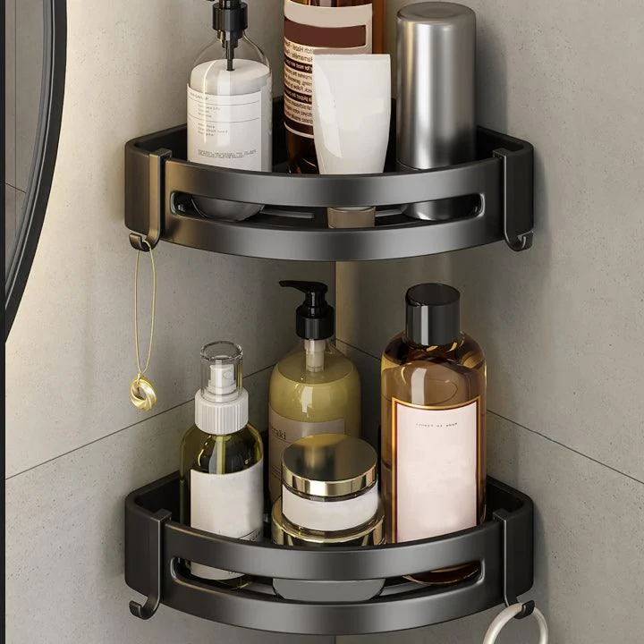 Modern Bath Hardware Set Black Towel Bar Bath Shelf Bathroom Hardware Set -Bathlova