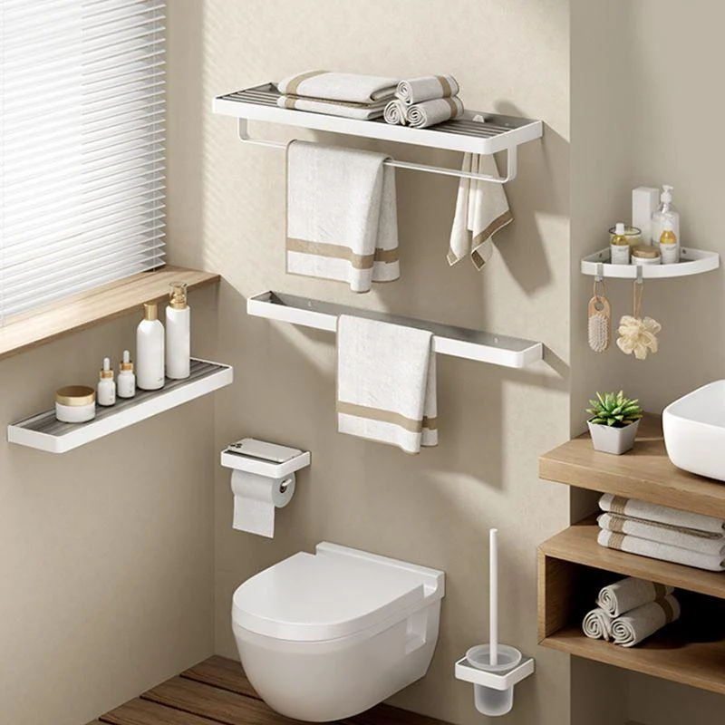 Modern Bath Hardware Set Paper Holder Bath Shelf Bathroom Accessory Kit -Bathlova