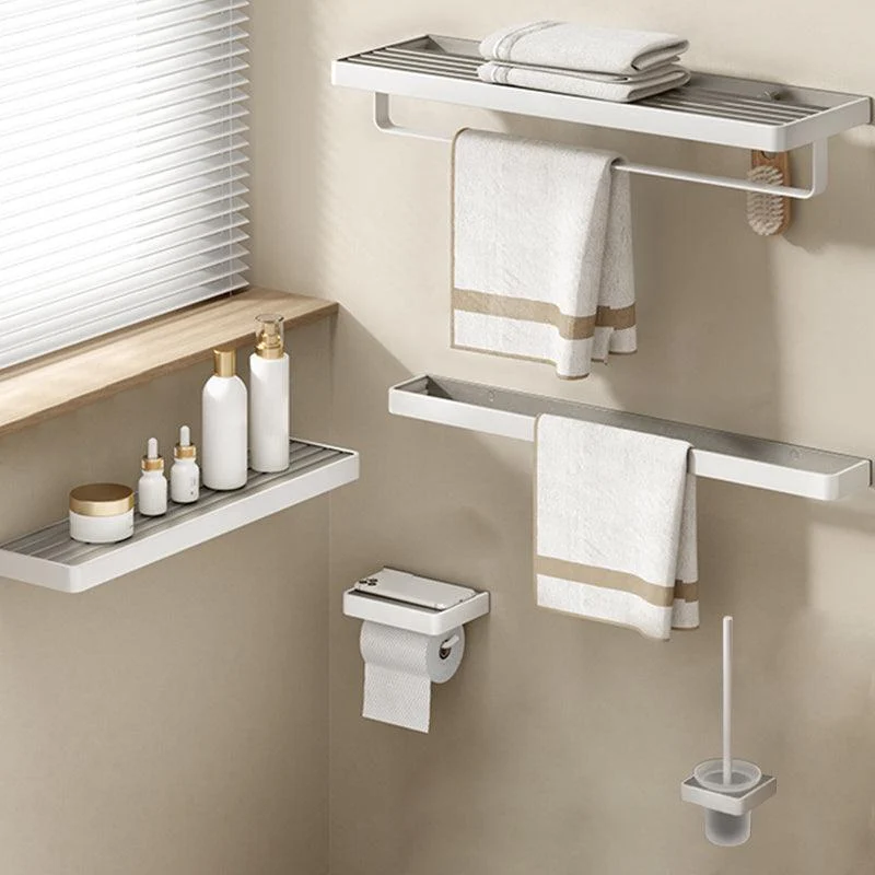 Modern Bath Hardware Set Paper Holder Bath Shelf Bathroom Accessory Kit -Bathlova