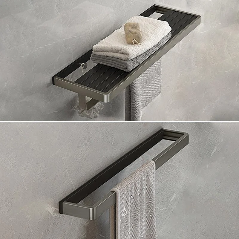 Modern Bath Hardware Set Paper Holder Towel Bar Bathroom Accessory Kit -Bathlova