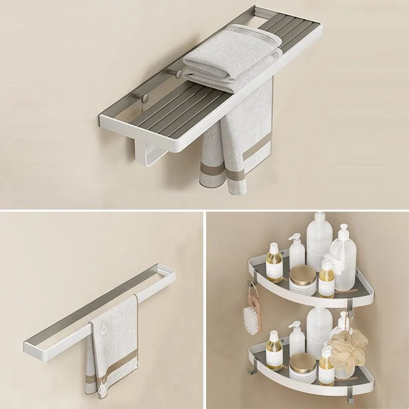 Modern Bath Hardware Set Paper Holder Towel Bar Bathroom Accessory Kit -Bathlova