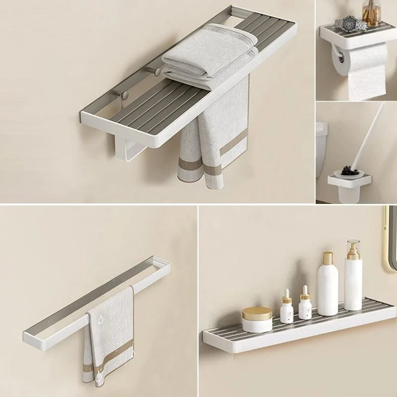 Modern Bath Hardware Set Paper Holder Towel Bar Bathroom Accessory Kit -Bathlova