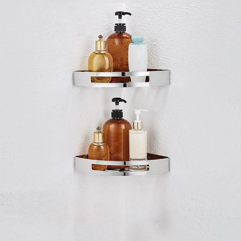 Modern Bath Hardware Set Stainless Steel Bath Shelf Paper Holder Bathroom Accessory Kit -Bathlova