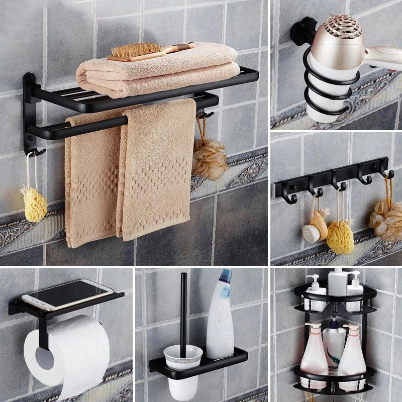 Modern Bathroom Accessories Hardware Set Black Accessories Hardware Set -Bathlova