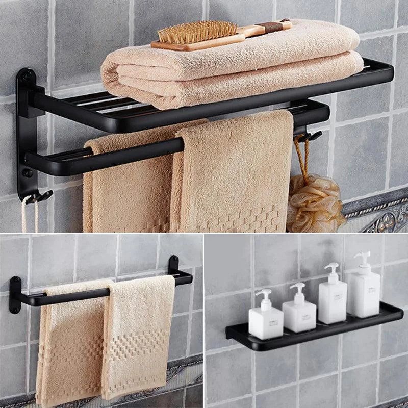 Modern Bathroom Accessories Hardware Set Black Accessories Hardware Set -Bathlova