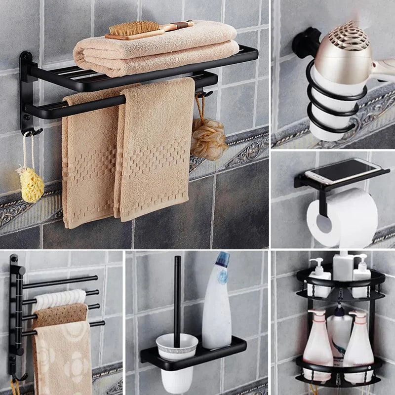 Modern Bathroom Accessories Hardware Set Black Accessories Hardware Set -Bathlova