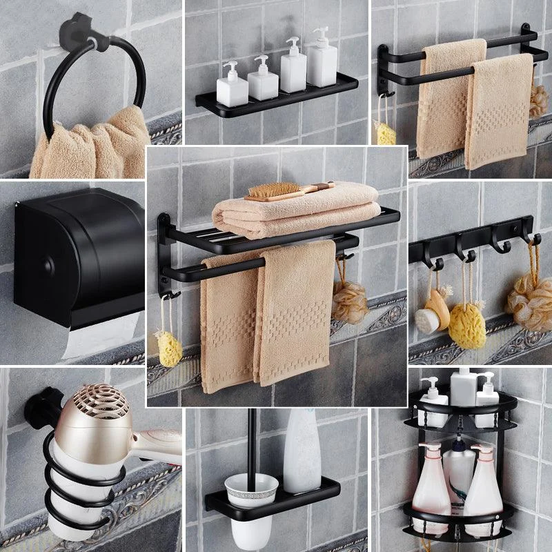 Modern Bathroom Accessories Hardware Set Black Accessories Hardware Set -Bathlova