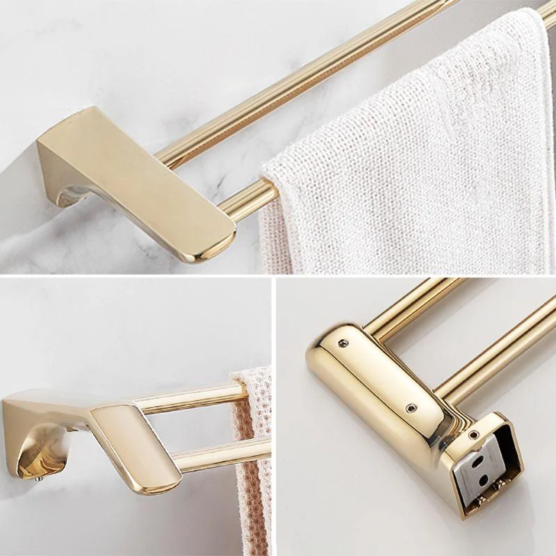 Modern Bathroom Accessories Hardware Set Gold Bathroom Hardware -Bathlova