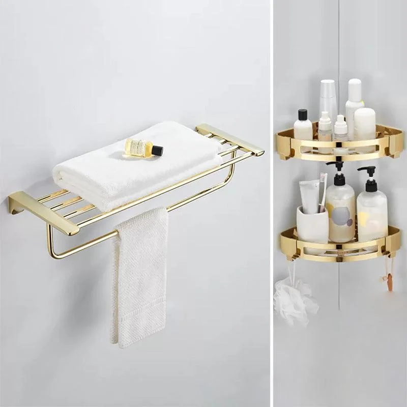 Modern Bathroom Accessories Hardware Set Gold Bathroom Hardware -Bathlova