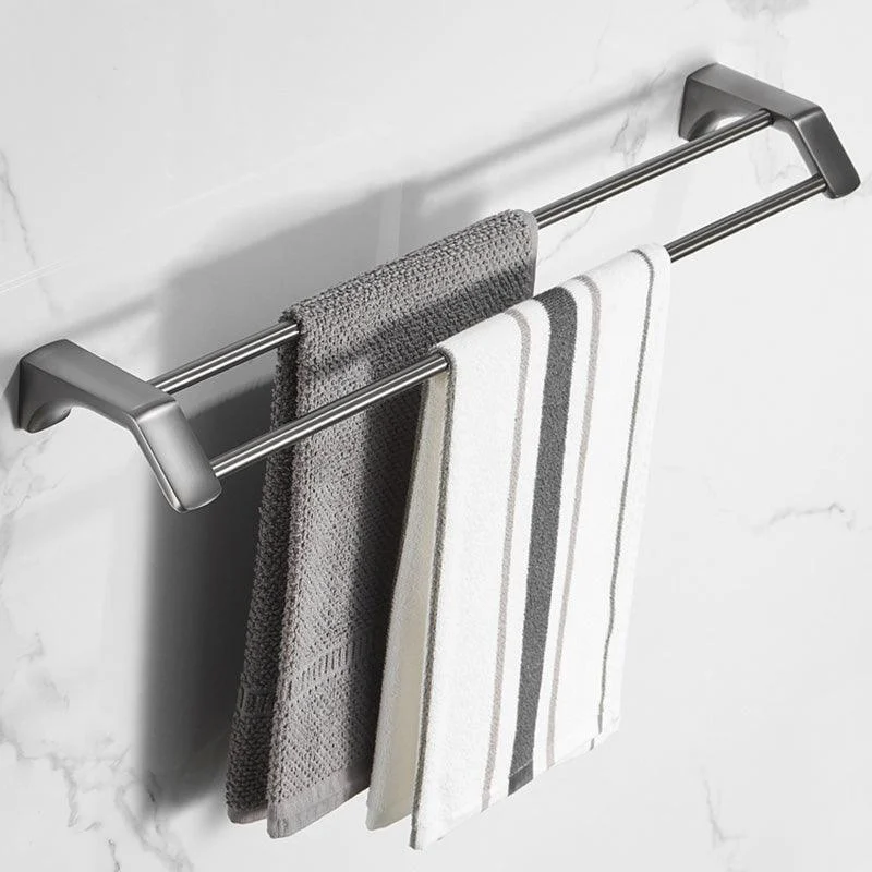 Modern Bathroom Accessories Hardware Set Grey Bathroom Accessory Kit -Bathlova