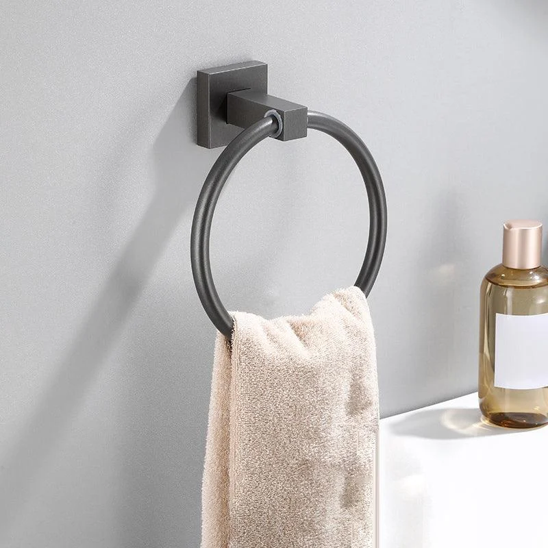 Modern Bathroom Accessories Hardware Set Grey Bathroom Hardware Set -Bathlova