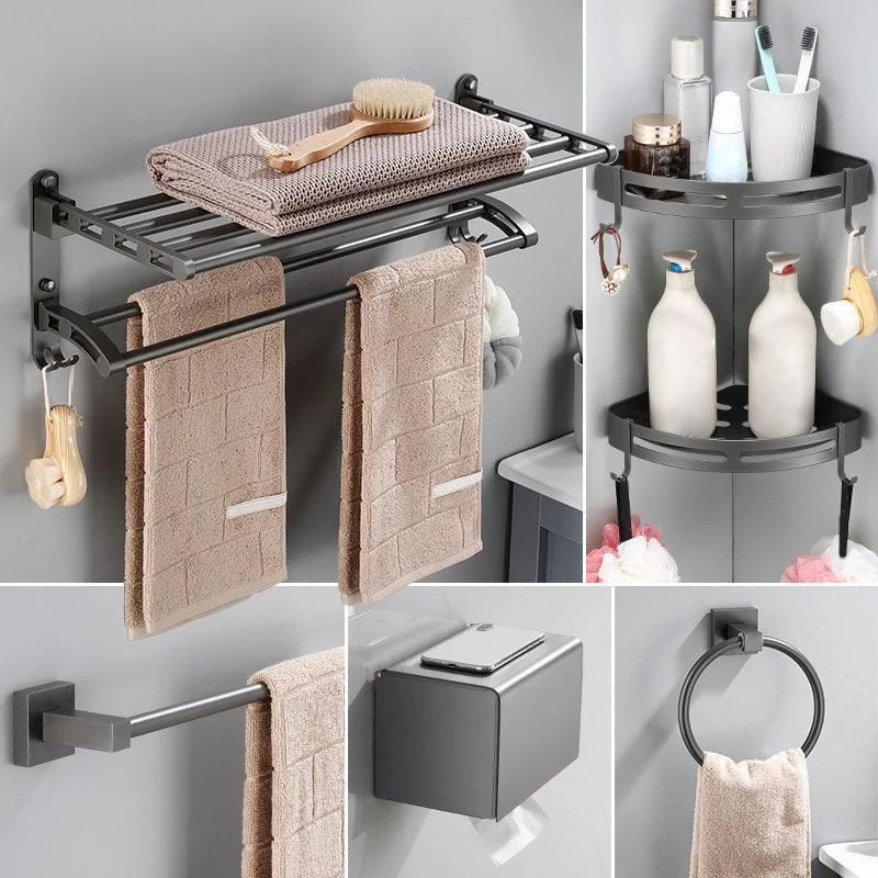 Modern Bathroom Accessories Hardware Set Grey Bathroom Hardware Set -Bathlova