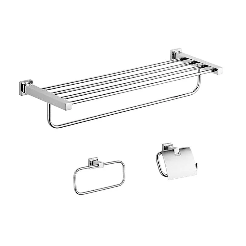 Modern Bathroom Accessories Hardware Set Paper Holder Stainless Steel Bathroom Set -Bathlova