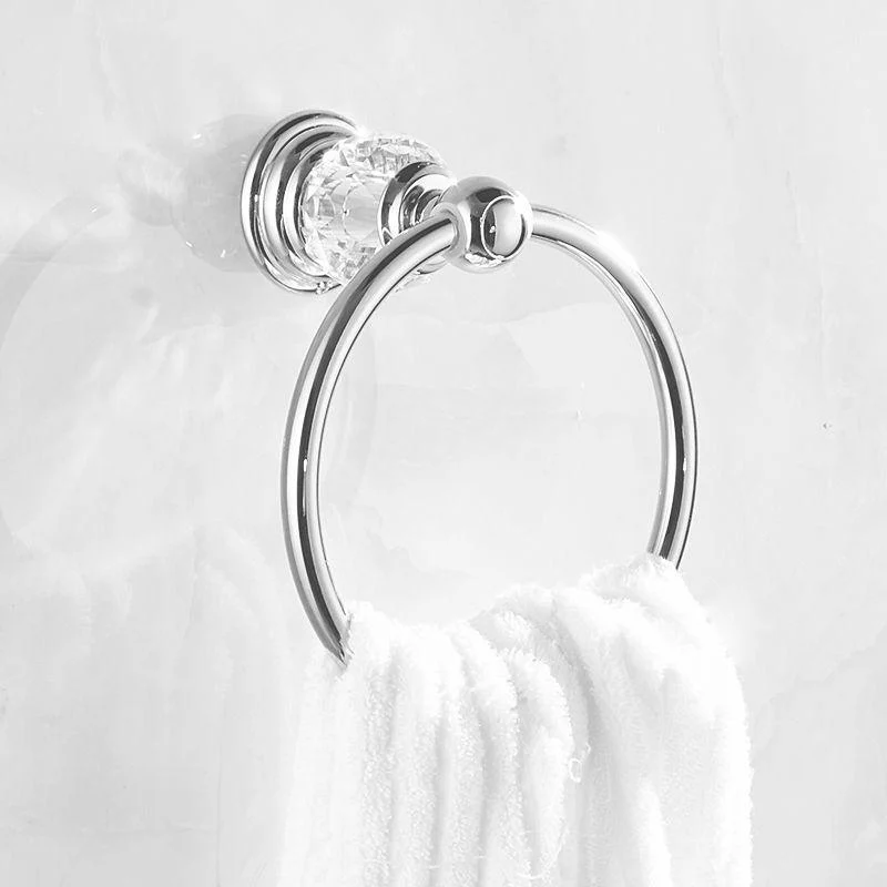 Modern Bathroom Accessories Hardware Set Silver Accessories Hardware Set -Bathlova