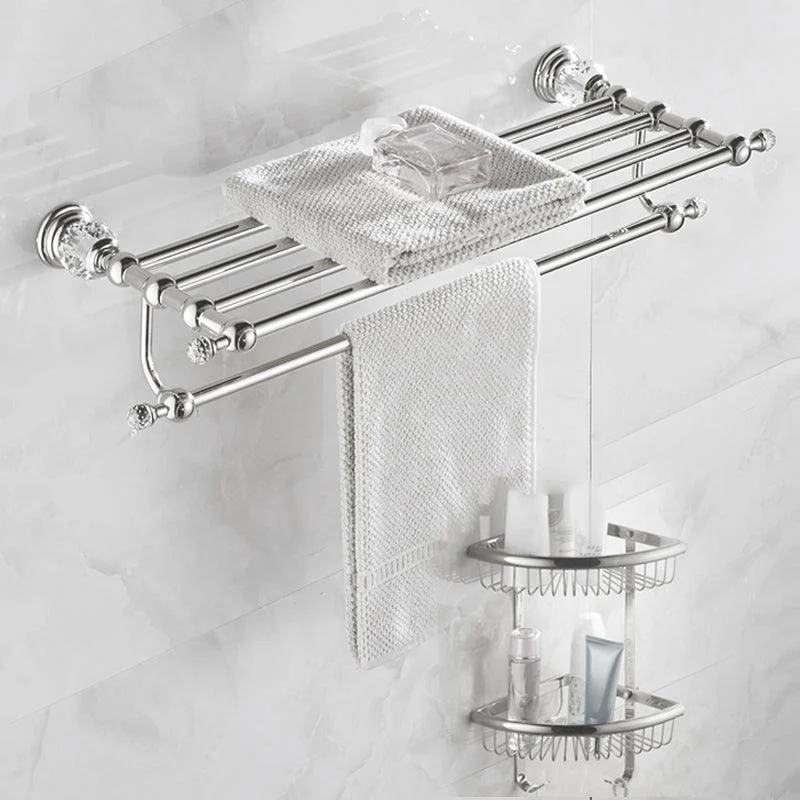 Modern Bathroom Accessories Hardware Set Silver Accessories Hardware Set -Bathlova