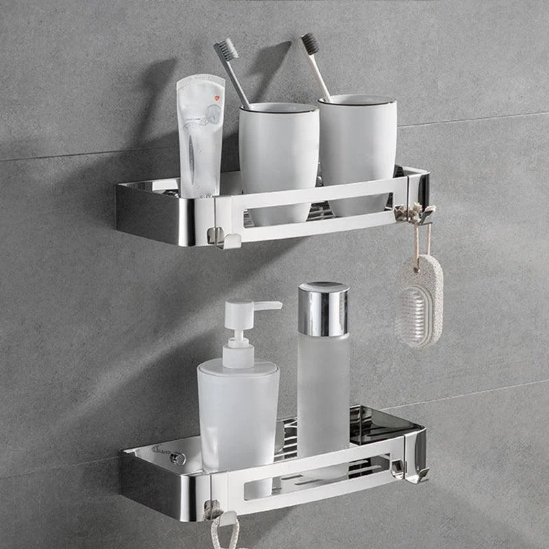 Modern Bathroom Accessories Hardware Set Silver Bathroom Hardware Set -Bathlova