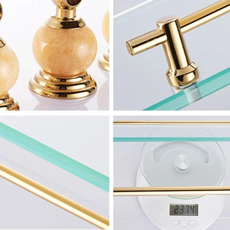 Modern Bathroom Accessory As Individual Or As a Set in Golden -Bathlova