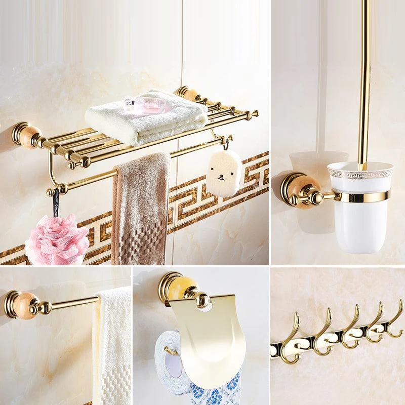 Modern Bathroom Accessory As Individual Or As a Set in Golden -Bathlova