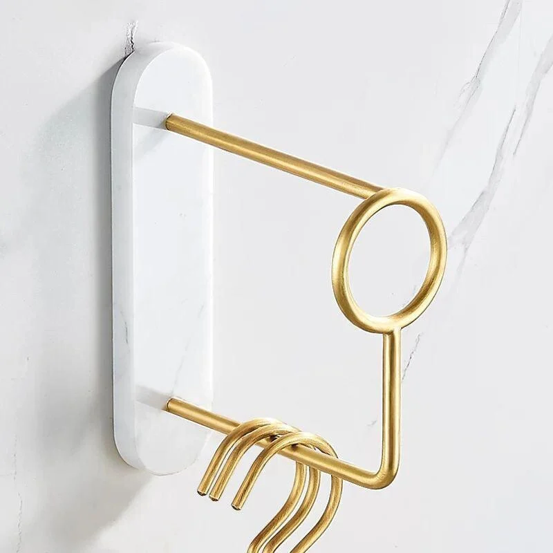 Modern Bathroom Accessory As Individual Or As a Set in Marble and Metal -Bathlova