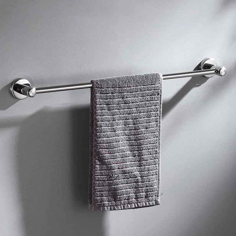 Modern Bathroom Accessory Kit Bath Shelf Paper Holder Silver Bathroom Hardware -Bathlova