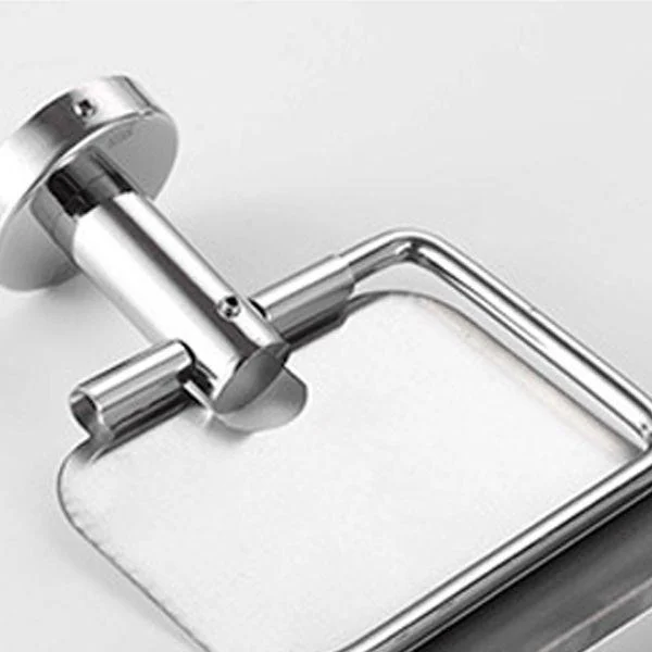 Modern Bathroom Accessory Kit Bath Shelf Paper Holder Silver Bathroom Hardware -Bathlova