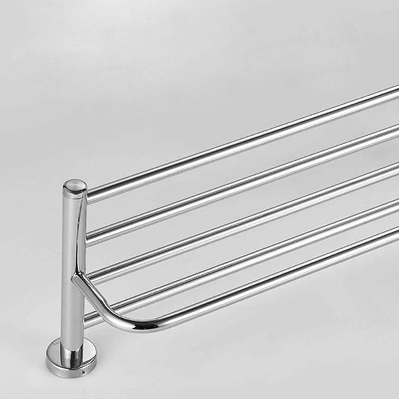 Modern Bathroom Accessory Kit Bath Shelf Paper Holder Silver Bathroom Hardware -Bathlova