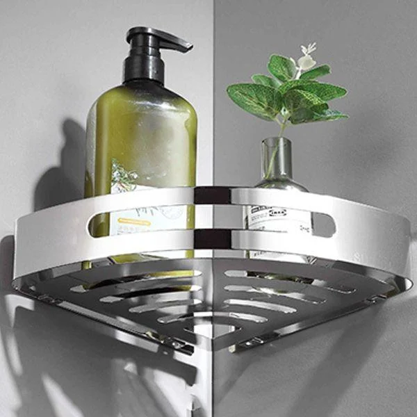 Modern Bathroom Accessory Kit Bath Shelf Paper Holder Silver Bathroom Hardware -Bathlova