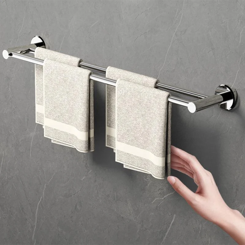 Modern Bathroom Accessory Kit Bath Shelf Stainless Towel Bar Steel Bathroom Set -Bathlova