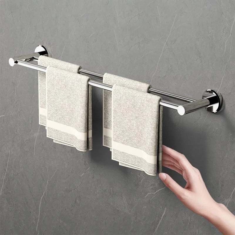 Modern Bathroom Accessory Kit Bath Shelf Stainless Towel Bar Steel Bathroom Set -Bathlova