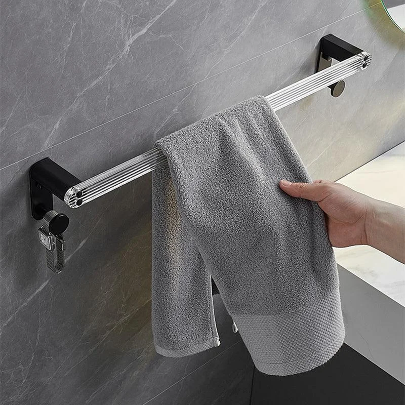 Modern Bathroom Accessory Kit Bath Shelf/Towel Bar & Robe Hooks Included -Bathlova