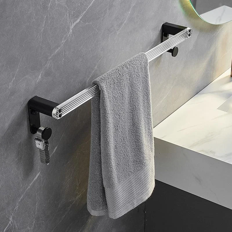 Modern Bathroom Accessory Kit Bath Shelf/Towel Bar & Robe Hooks Included -Bathlova