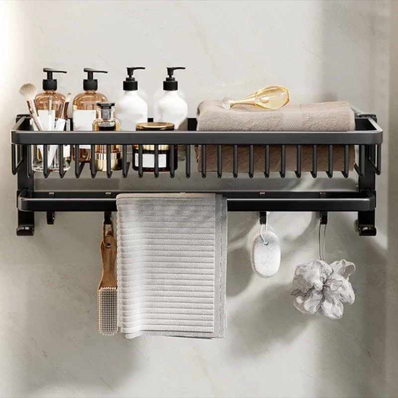 Modern Bathroom Accessory Kit Black Bath Shelf Bath Hardware Set -Bathlova