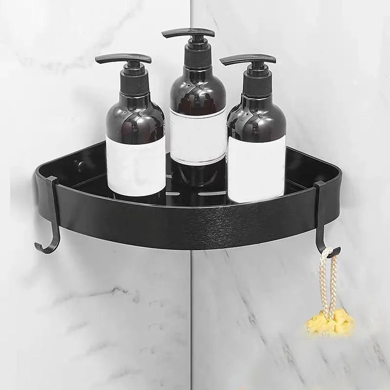 Modern Bathroom Accessory Kit Black Soap Dish Bath Shelf Bathroom Set -Bathlova