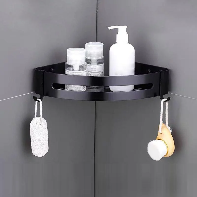 Modern Bathroom Accessory Kit Black Soap Dish Bath Shelf Bathroom Set -Bathlova