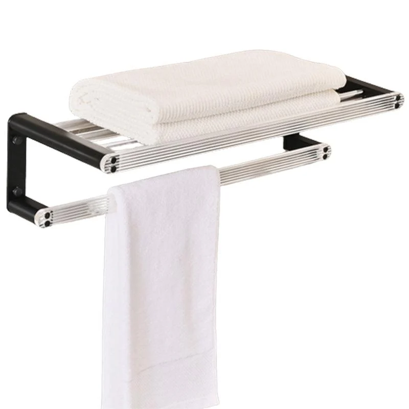 Modern Bathroom Accessory Kit Black Towel Bar Bath Shelf Bathroom Hardware Set -Bathlova