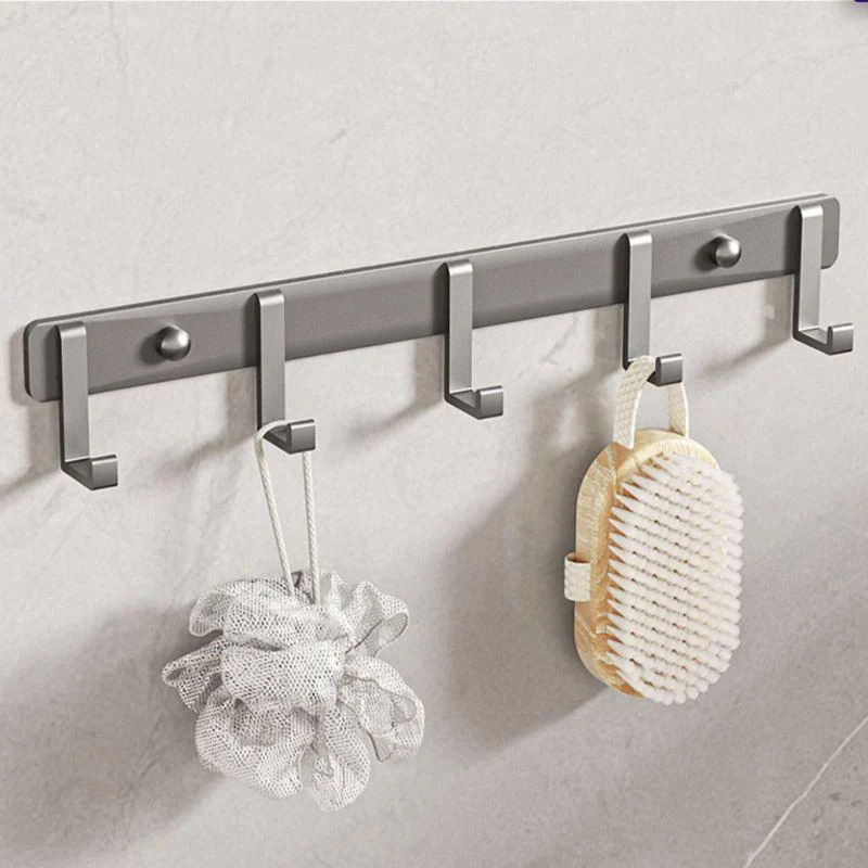 Modern Bathroom Accessory Kit Grey Towel Bar Bath Shelf Bathroom Hardware -Bathlova