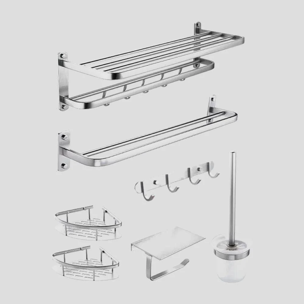 Modern Bathroom Accessory Kit Paper Holder Bath Shelf Bath Hardware Set -Bathlova