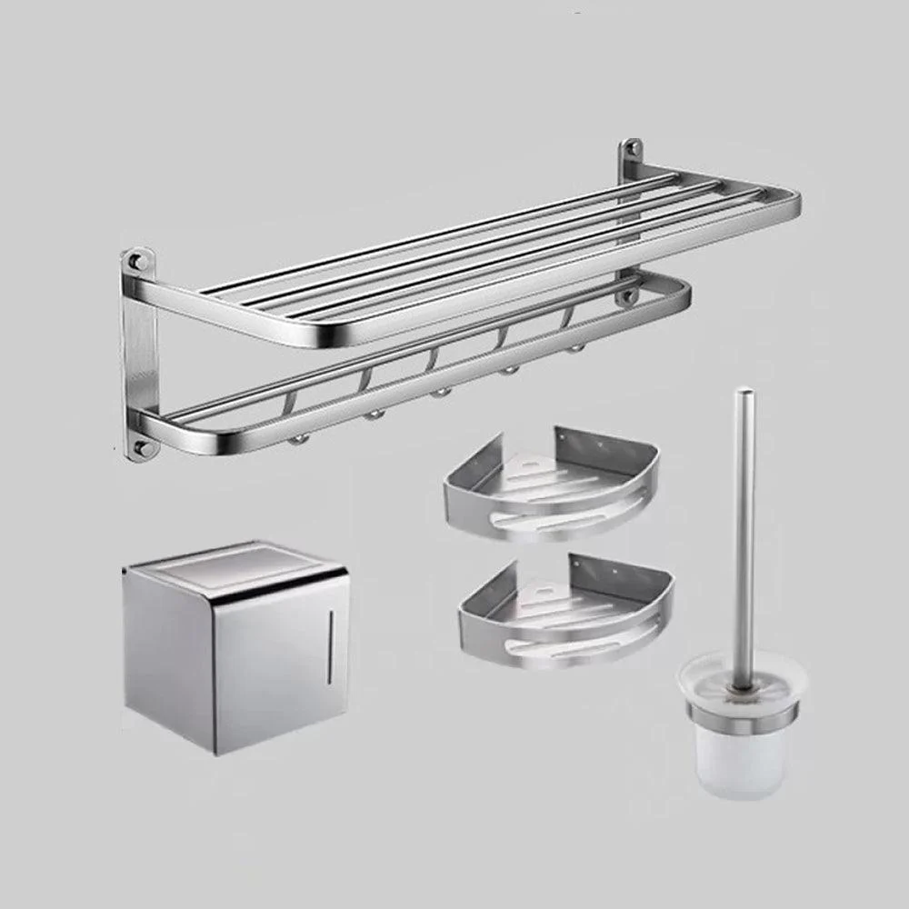 Modern Bathroom Accessory Kit Paper Holder Bath Shelf Bath Hardware Set -Bathlova