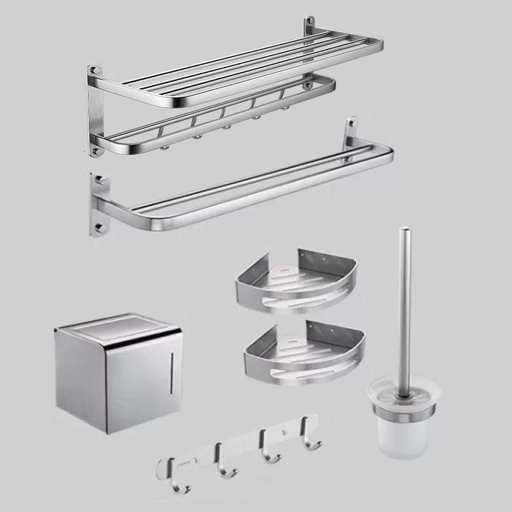 Modern Bathroom Accessory Kit Paper Holder Bath Shelf Bath Hardware Set -Bathlova