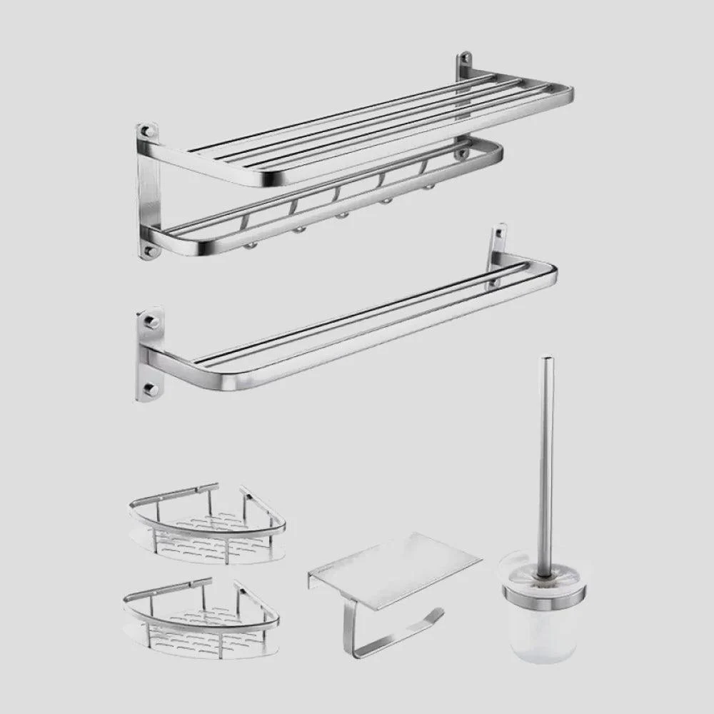 Modern Bathroom Accessory Kit Paper Holder Bath Shelf Bath Hardware Set -Bathlova