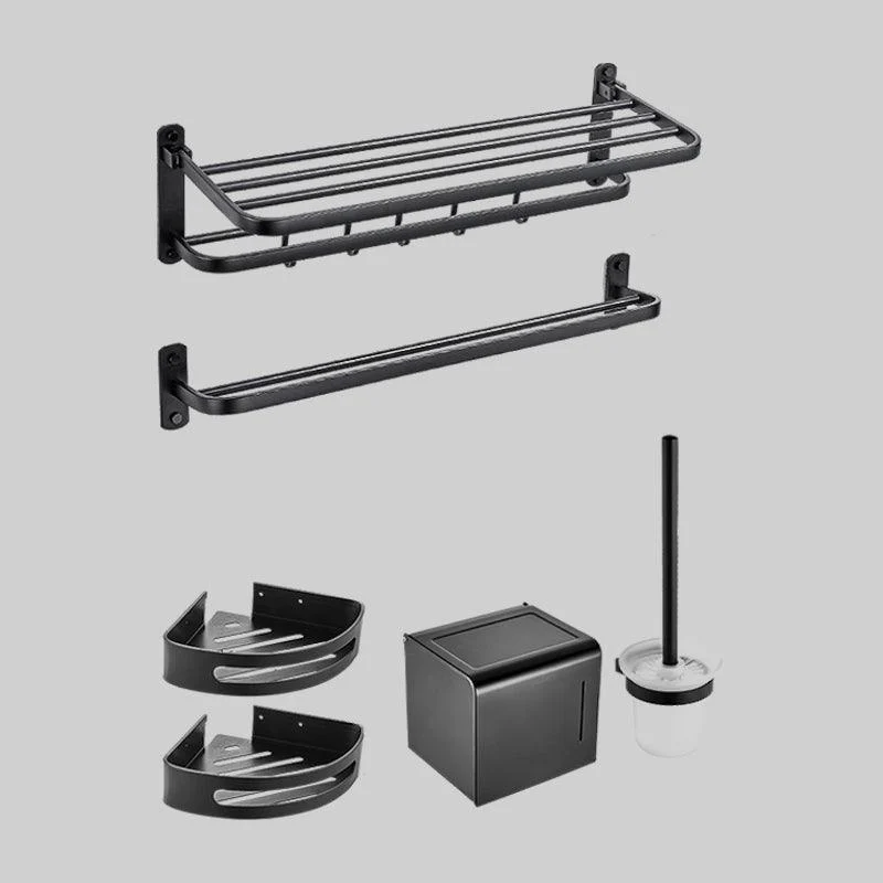 Modern Bathroom Accessory Kit Paper Holder Bath Shelf Bath Hardware Set -Bathlova