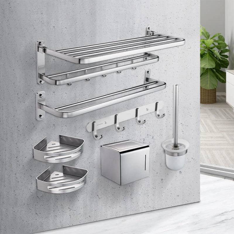 Modern Bathroom Accessory Kit Paper Holder Bath Shelf Bath Hardware Set -Bathlova